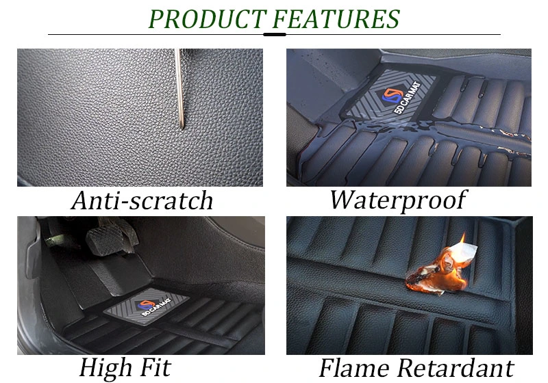Hot Sale Factory Custom Leather Car Mats Floor Carpet Fit All Models New Style Easy Cleaning Luxury Car Mat