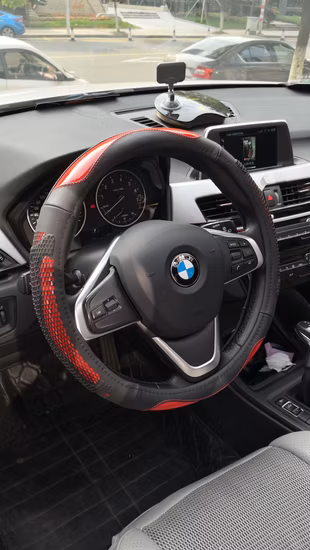 Gauze Leather Car Steering Wheel Cover