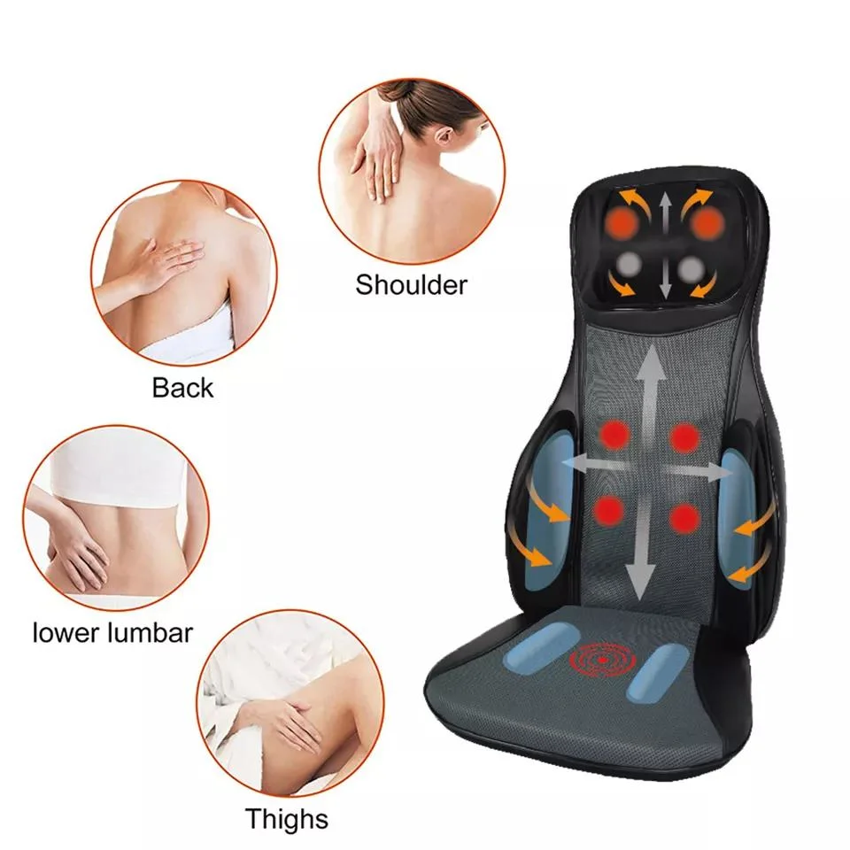 Kneading and Heating Shiatsu Back Vibration Car Massage Cushion Massage Mat Car Cushion