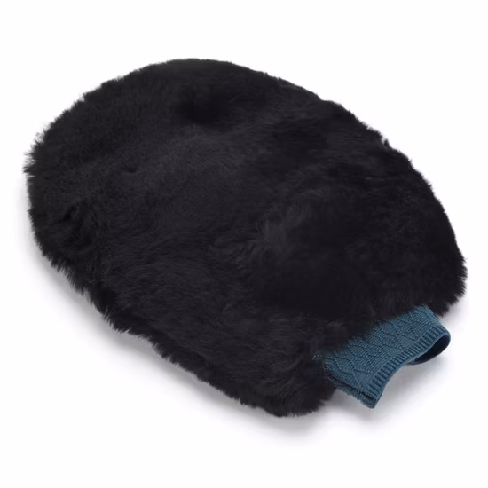 Factory Sale Natural Wool Car Wash Mitts Double Sided