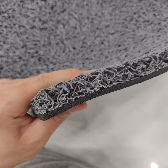 OEM Custom Strong Coil Adhesion with Base Dual Colours PVC Coil Floor Mat/ Custom Waterproof PVC Coil Mat for Floor/PVC Coil Floor Carpet/Welcome Door Mat