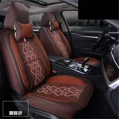 Luxury Leather Car Seat Cushion for Season Universal Fit