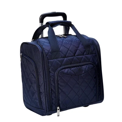 Basics Underseat Luggage, Rolling Luggage Bag with Large Compartments