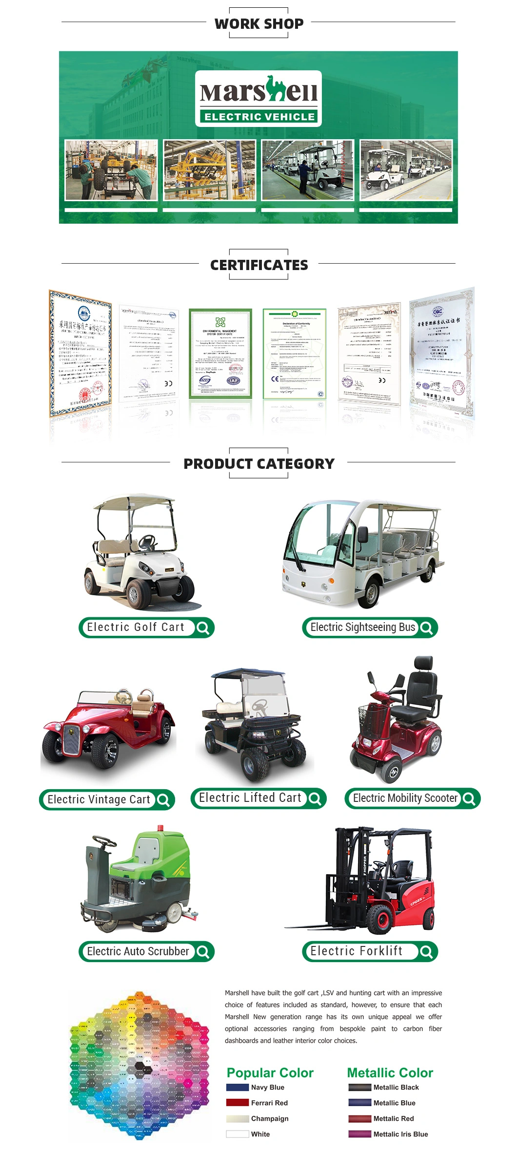 CE Approved off Road 4 Seats Utility Vehicle Electric Utility Golf Car with Cargo Box (DG-M4+Cargo box)