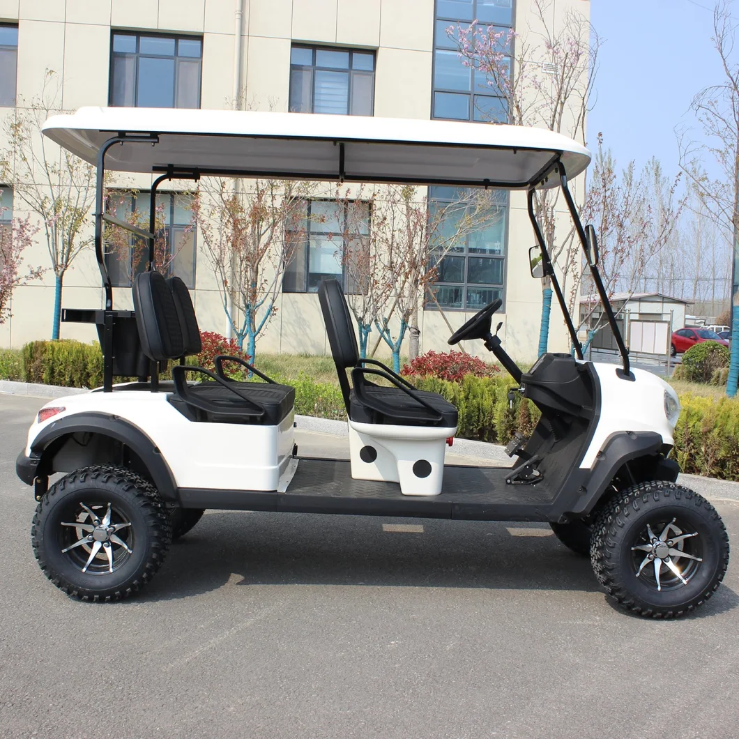 12/14inches Tyre Pmsm 5, 6, 7kw Motor 100/120km Mileage Lead Acid/Lithium Battery 48V/60V/72V 2, 4, 6, 8, 10 Seats/Seater Hunting Golf Cart/Buggy/Car, Club Car