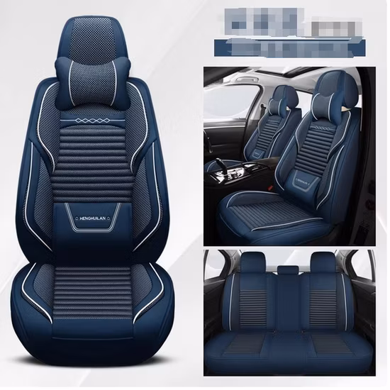 Car Accessories Car Decoration Seat Cover Universal Black Pure Leather Car Auto Cushion
