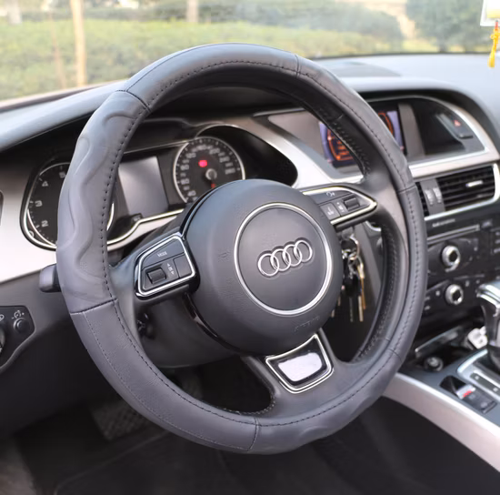 New Genuine Leather Car Steering Wheel Cover