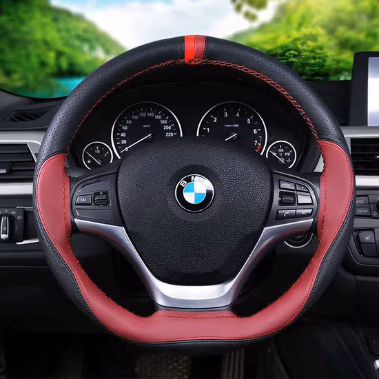 Best Selling Four Seasons Universal Car Leather Handle Non-Slip Steering Wheel Cover